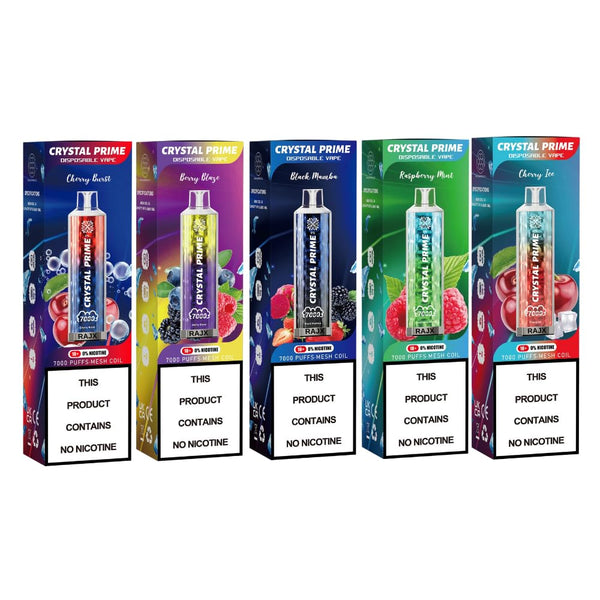 3d Crystal Prime 7000 Puffs Disposable Vape Box of 10