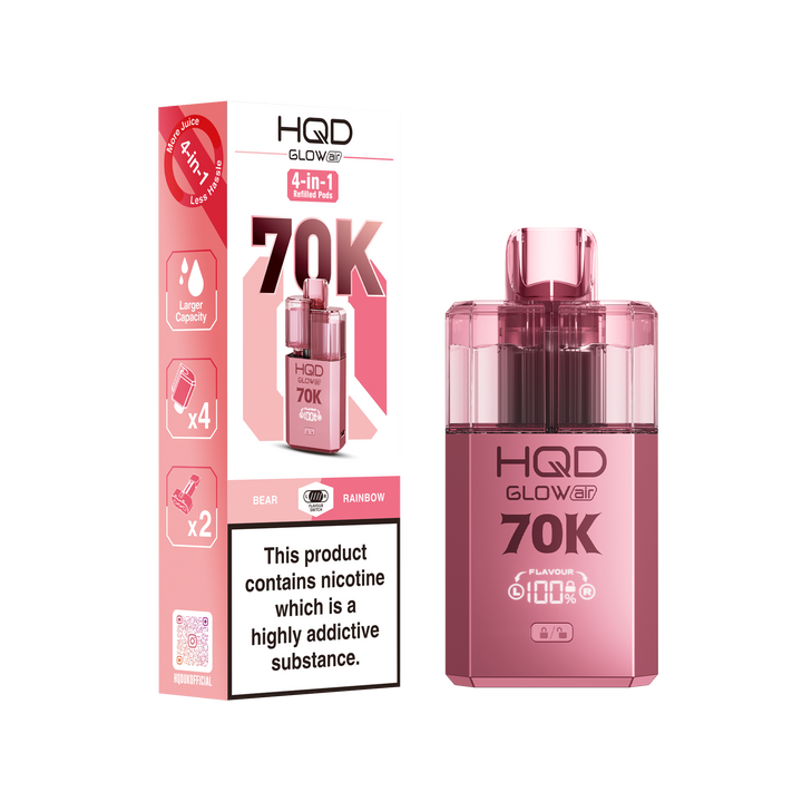 HQD Glow Air 70K Prefilled Pod Kit