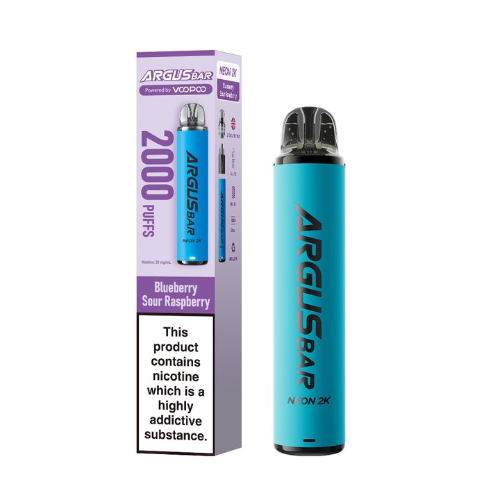 Argus Bar Neon 2000 Puffs Prefilled