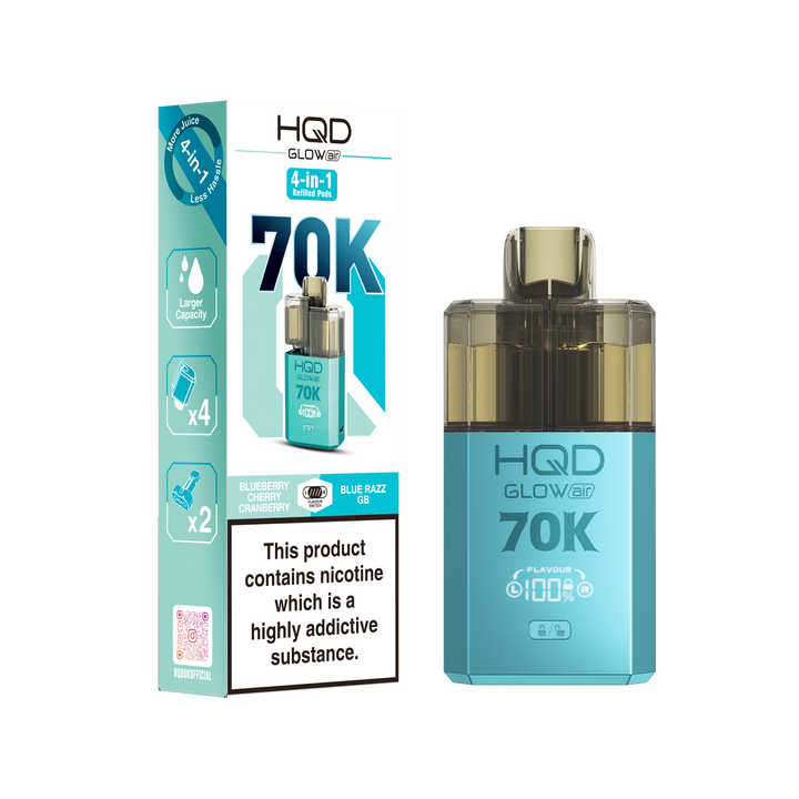 HQD Glow Air 70K box of 5