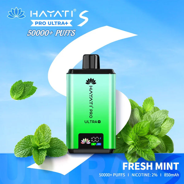 Hayati Pro Ultra Plus S 50,000 Puffs Prefilled Pod Kit wholesale of box of 10