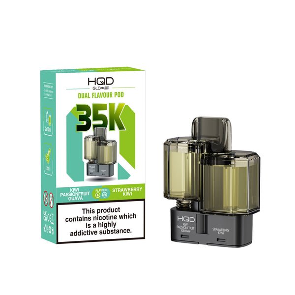 HQD Glow Air 35k, 35000 Puffs Prefilled Refill Pods Wholesale pack of 1