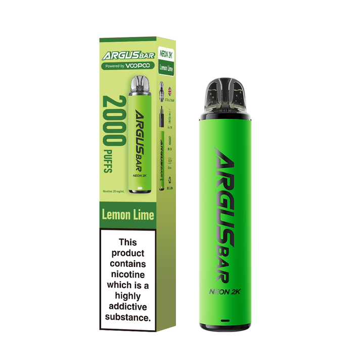 Argus Bar Neon 2k Puffs Prefilled Pod Kit