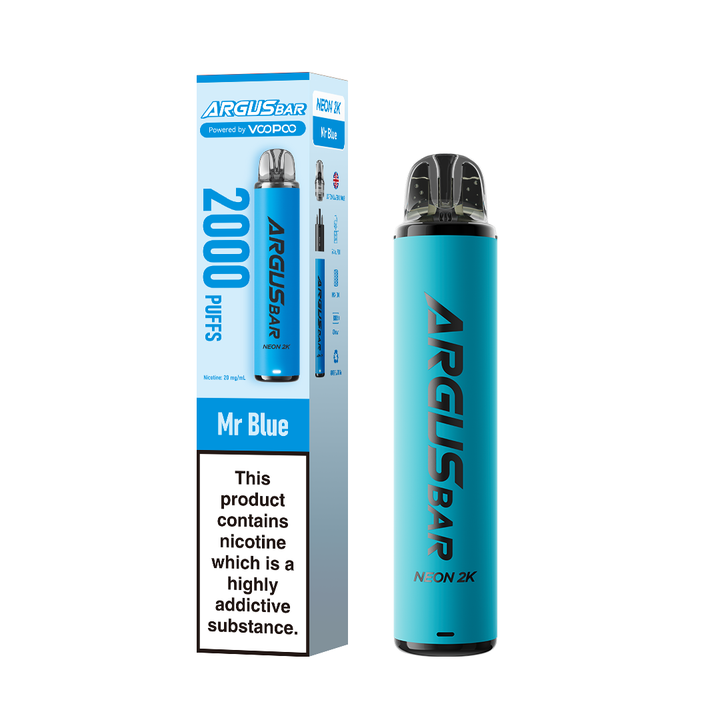 Argus Bar 2000 Puffs Prefilled vape Kit