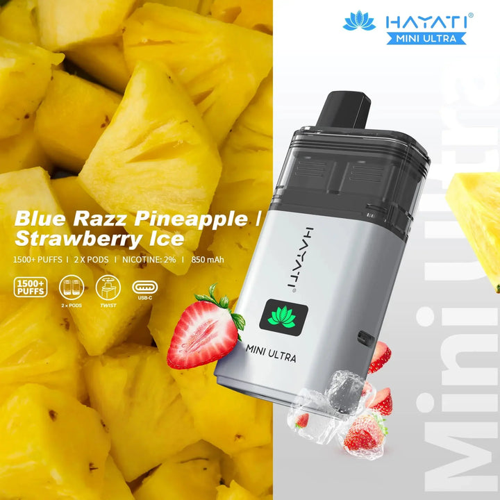 Hayati Mini Ultra 1500 Puffs Prefilled Pod Kit pack Of 10