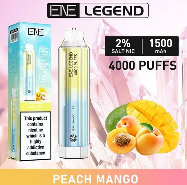 ENE Legend 4000 Puffs Disposable Vape By Elux -10ml -2% Box of 10